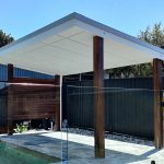 This pool Cabana looks remarkable at this residence in Wavell Heights.