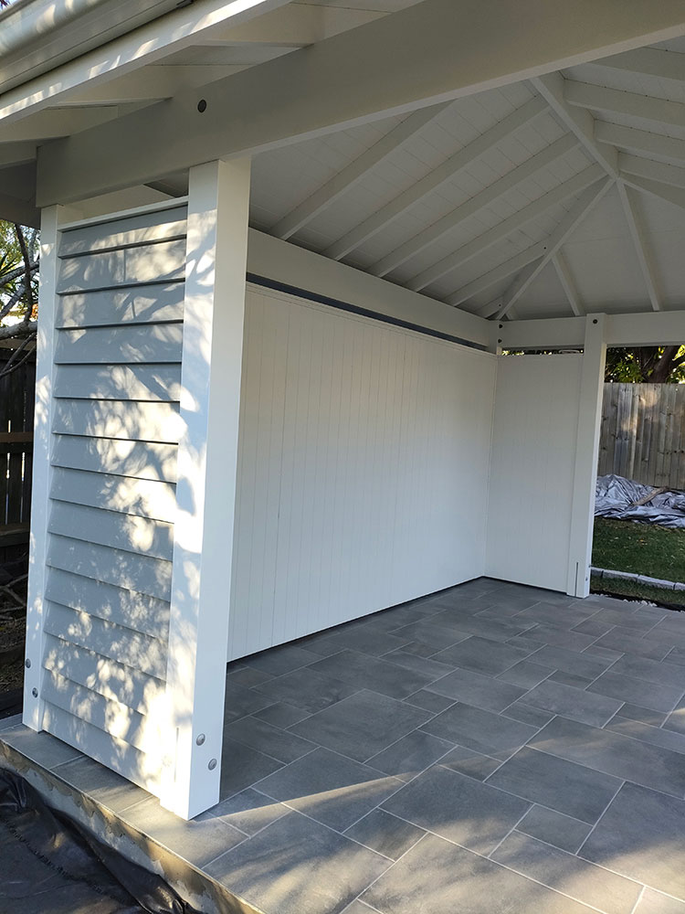 Cabana with Weatherboard Cladding