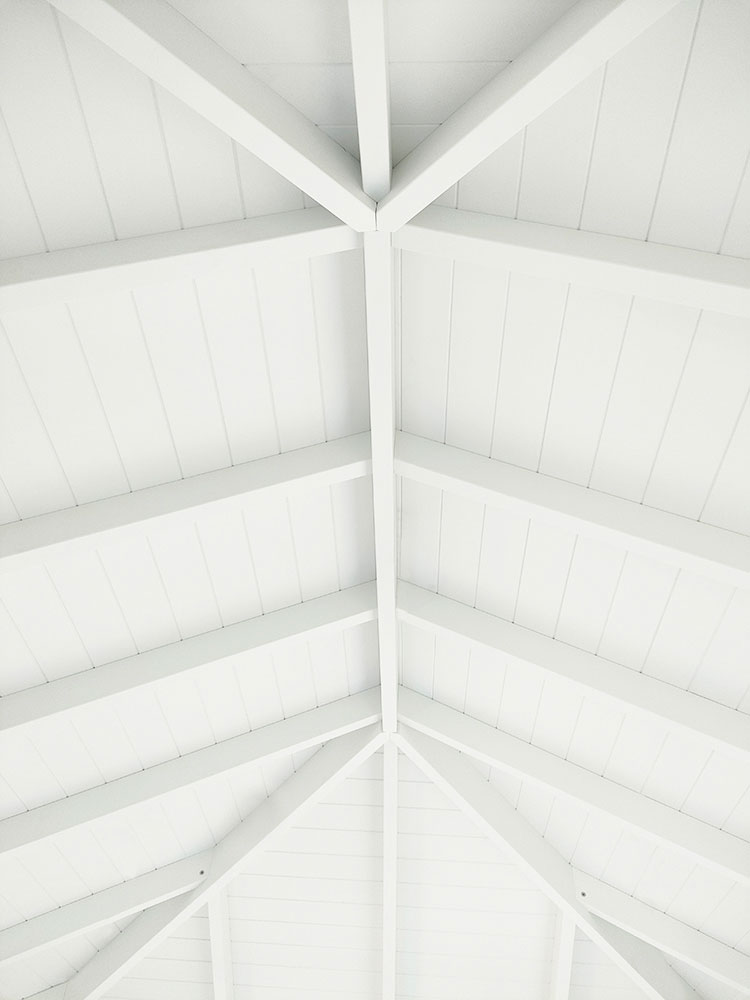 Cabana Ceiling with Exposed Rafters