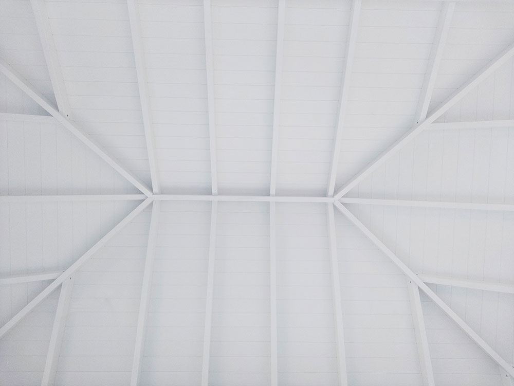Cabana Ceiling with Exposed Rafters