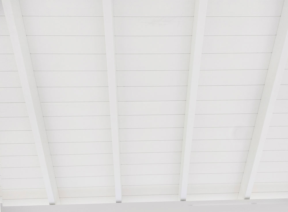 Cabana Ceiling with Exposed Rafters