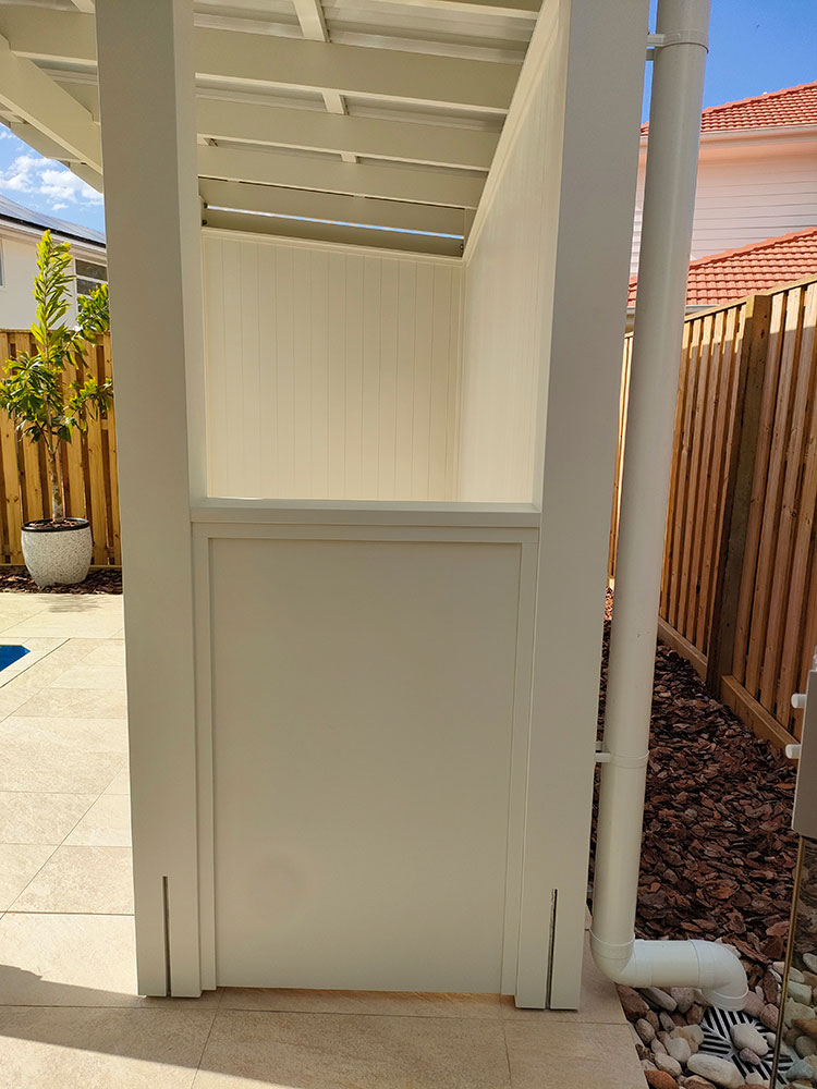 Pool Cabana Half Wall