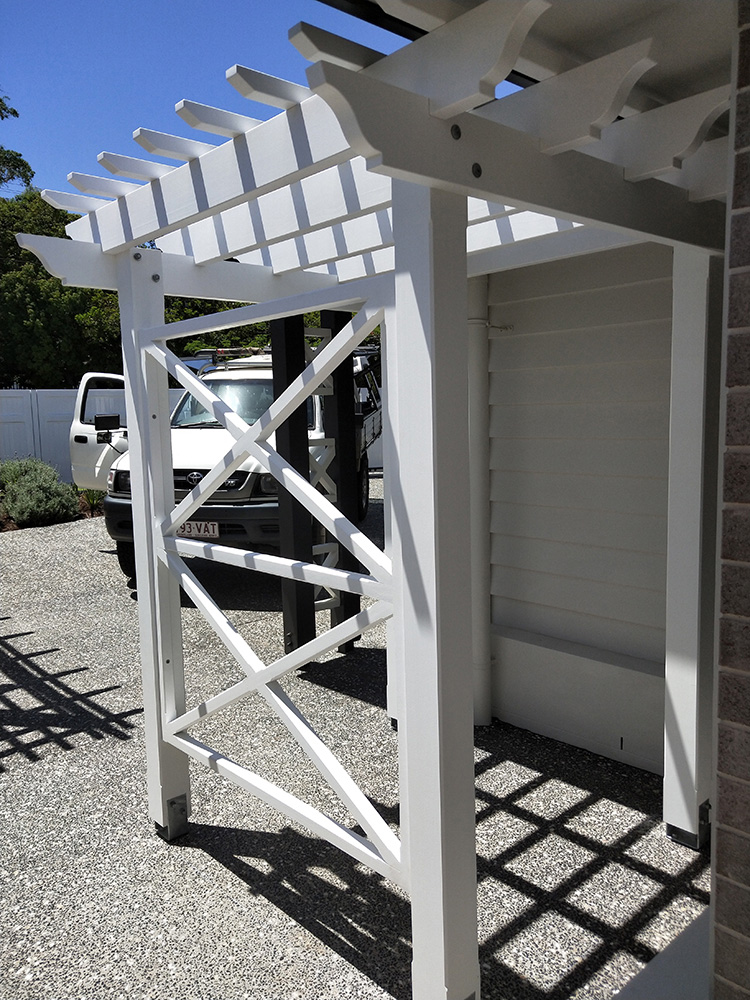 This X screening has been handmade and created to compliment the existing X features of this residence in Wellington Point.
