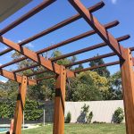 Rafters are cut into the posts to create a mortise connection and timber pinned to show a flawless finish.