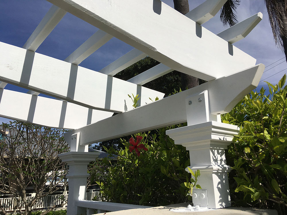 Corbels and Rafters designed to match original 1915 house features.