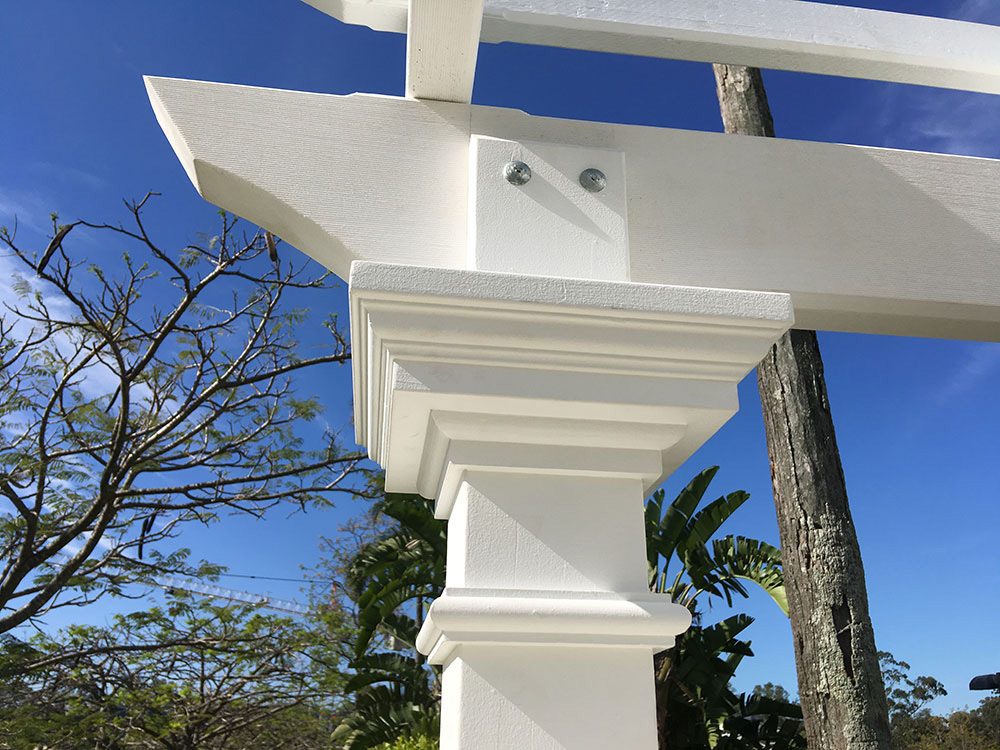 Corbels and Rafters designed to match original 1915 house features.