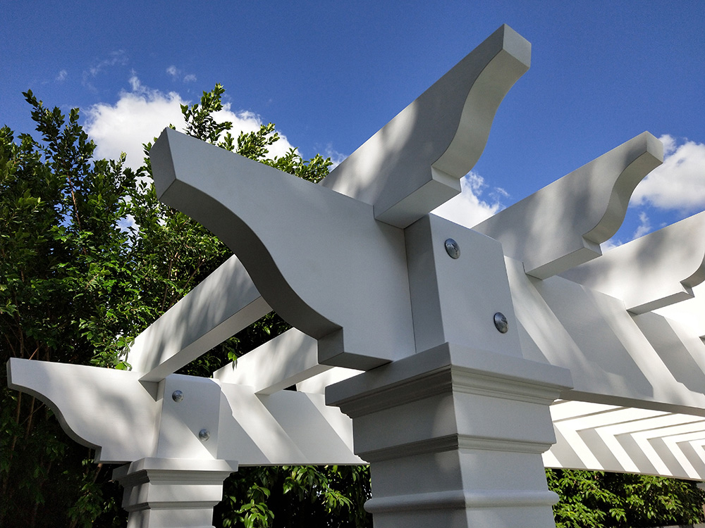 The handmade corbels have been designed to match the architrave and moldings on this award nominated Hampton's House in Brisbane.