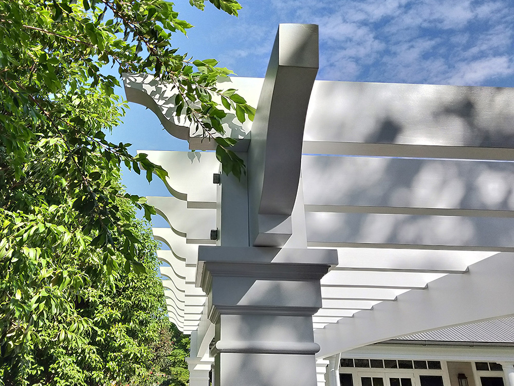 This Pergola was had an Ogee profile selected.