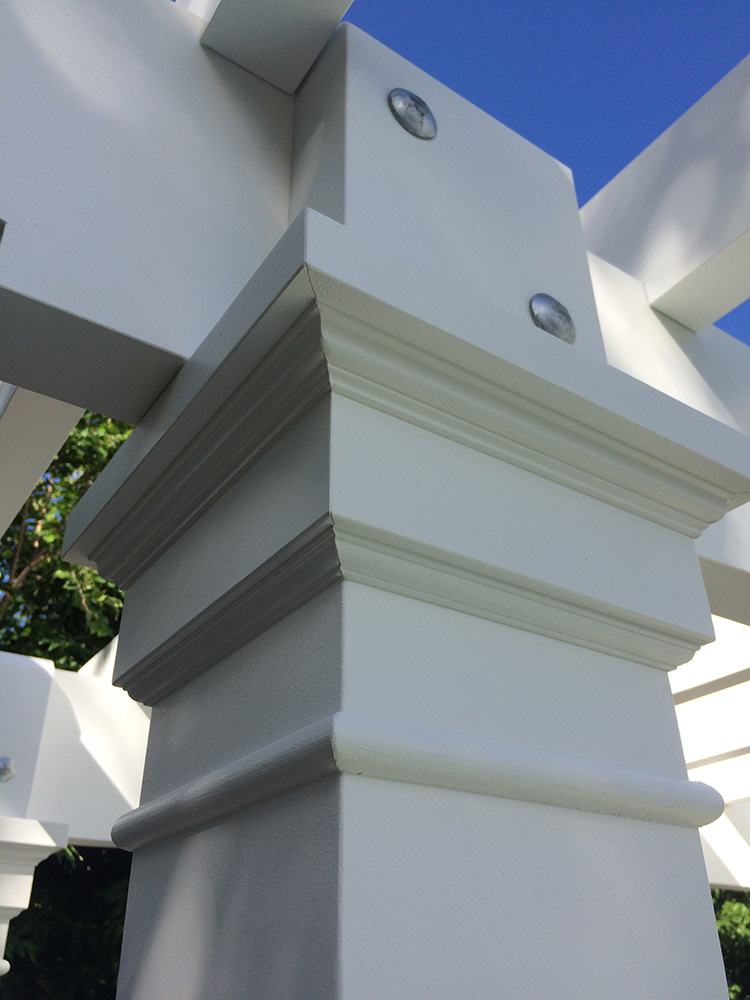 The handmade corbels have been designed to match the architrave and moldings on this award nominated Hampton's House in Brisbane.