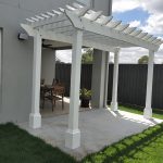 The Decorative Post Boxes look fantastic on this new Pergola.