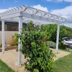 This Pergola has been set on an existing entertainment area and overlooks the Canal in Clear Island Waters on the Gold Coast.