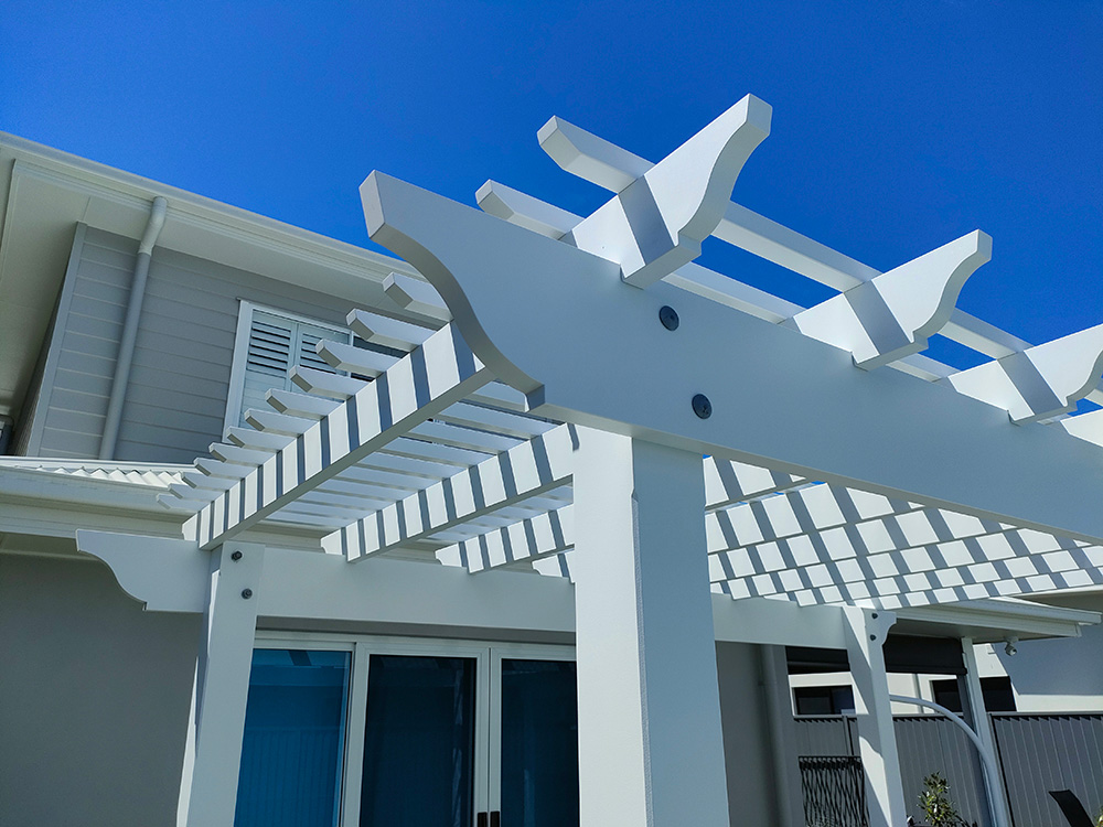 All our OGEE Pergola profiles are hand cut and sanded for a stunning finish.