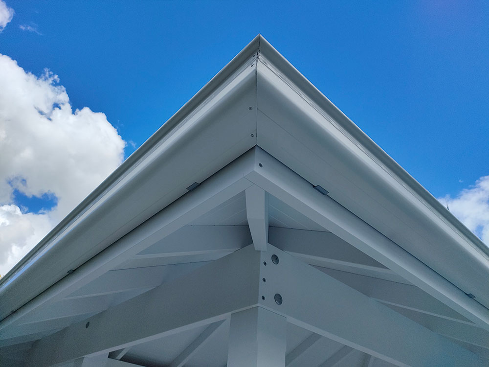 High-Quality Finish on all elements including the fascia and gutter.