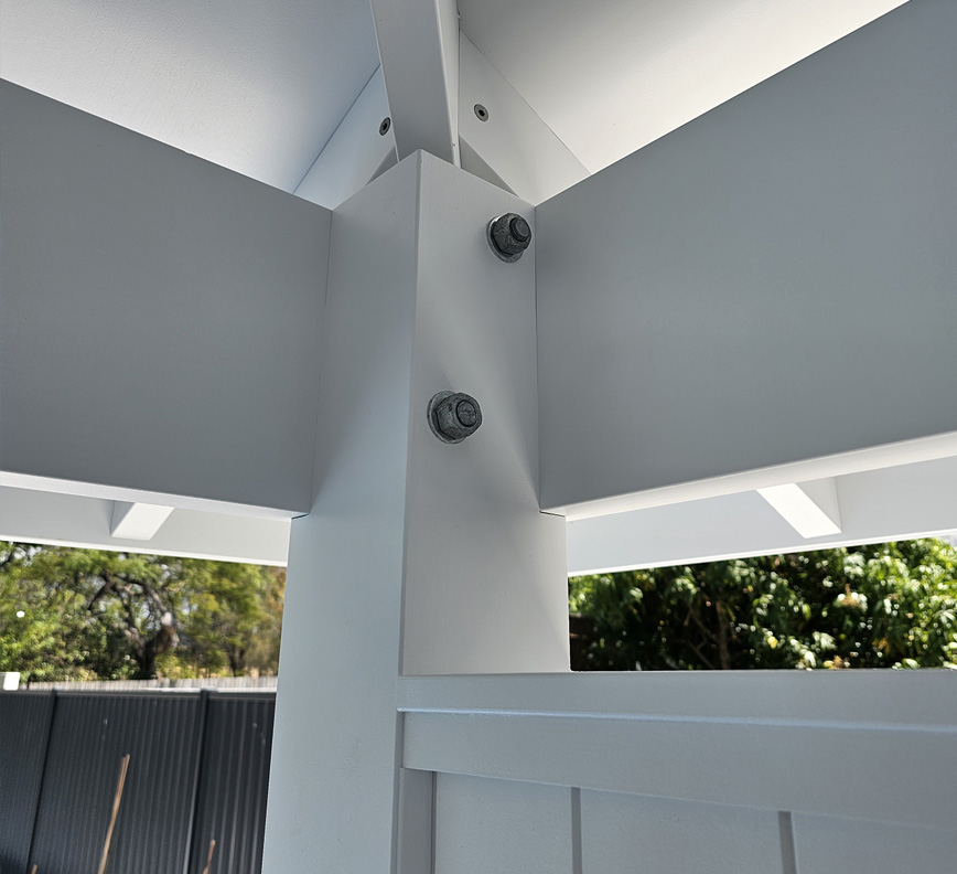 Pool Cabana with premium finish and exact joinery. What a flawless finish!