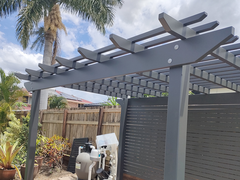 Traditional Pergola with Splayed Pergola Profile