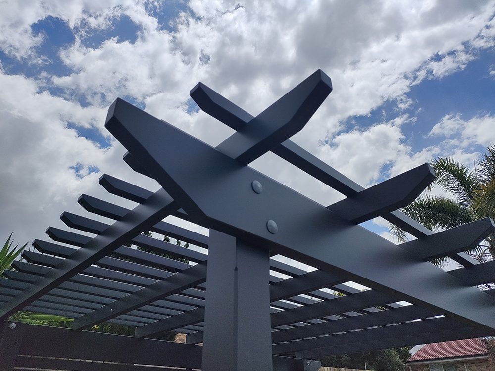 Traditional Pergola with Splayed Pergola Profile