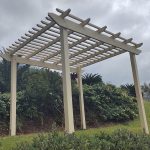 Traditional Pergola in Garden Setting