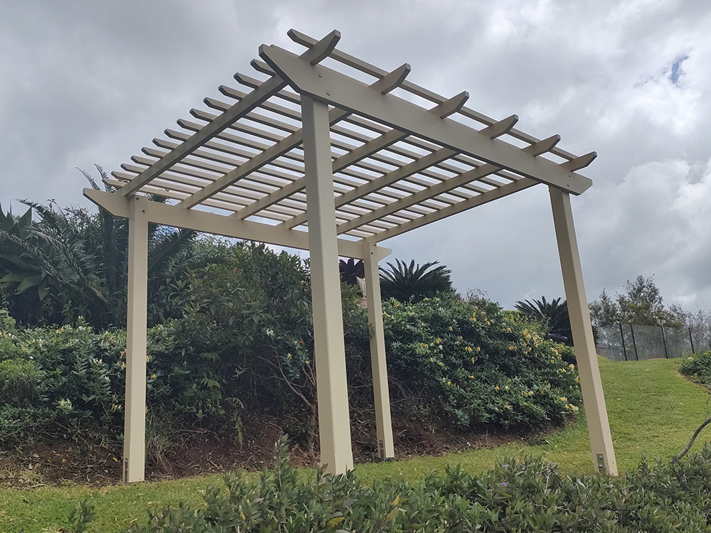 Traditional Pergola in Garden Setting