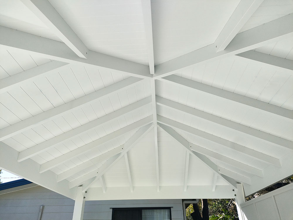 Gazebo with VJ Ceiling creating a stunning finish.