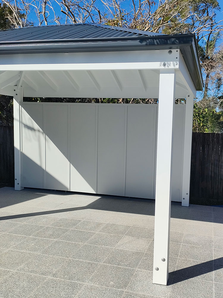 White Pine Gazebo with No Eave Overhang