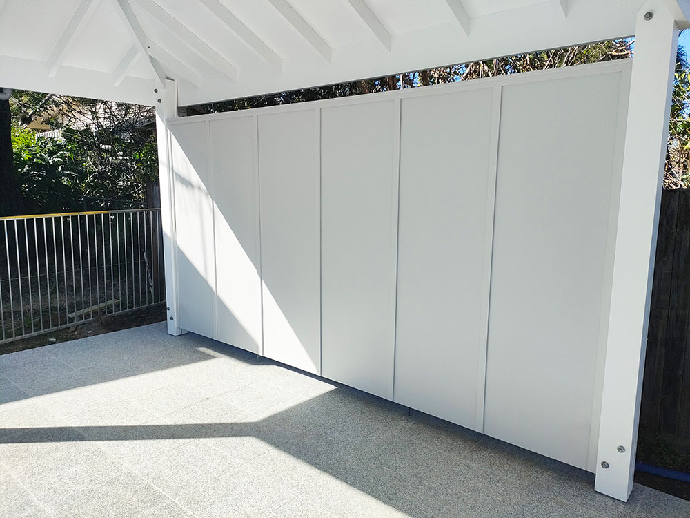 Full back wall in Hardie Flex Cladding