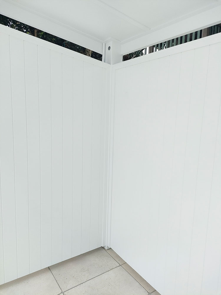 VJ Plywood walls with flawless finish.