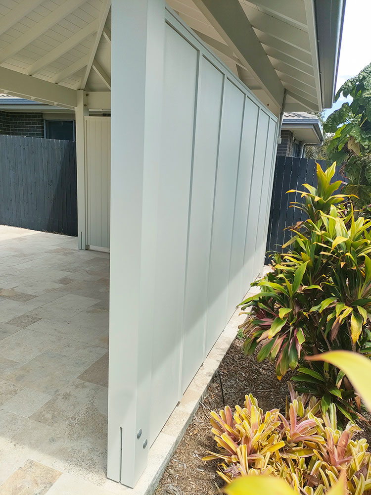 Back wall cladd in HardieFlex Cladding