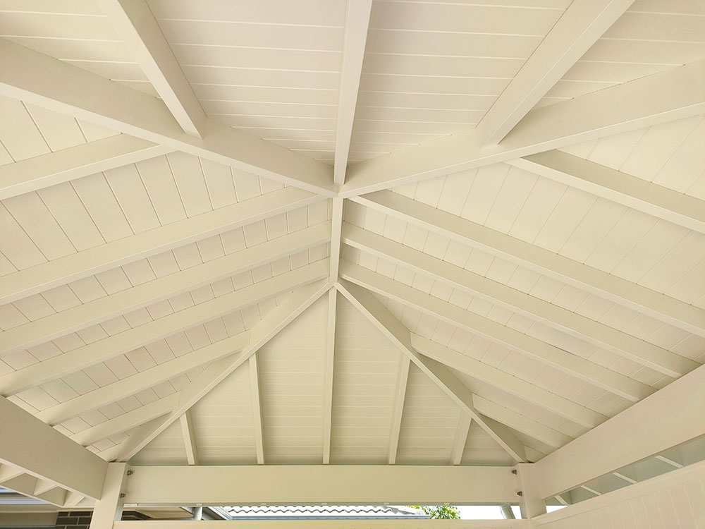 Seamless VJ ceiling with a stunning finish and all hidden fixings.