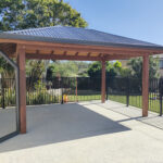 Spotted Gum Hardwood Gazebo with Cedar Ceiling